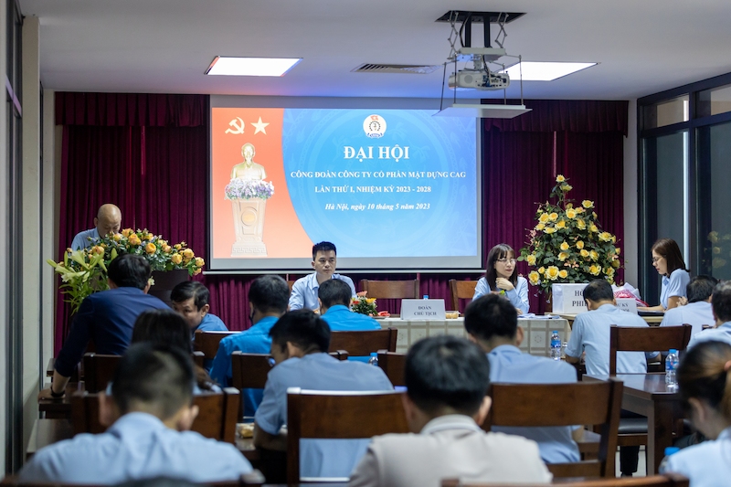 Đại hội Công đoàn Cty CP mặt dựng CAG lần thứ I, nhiệm kỳ 2023-2028